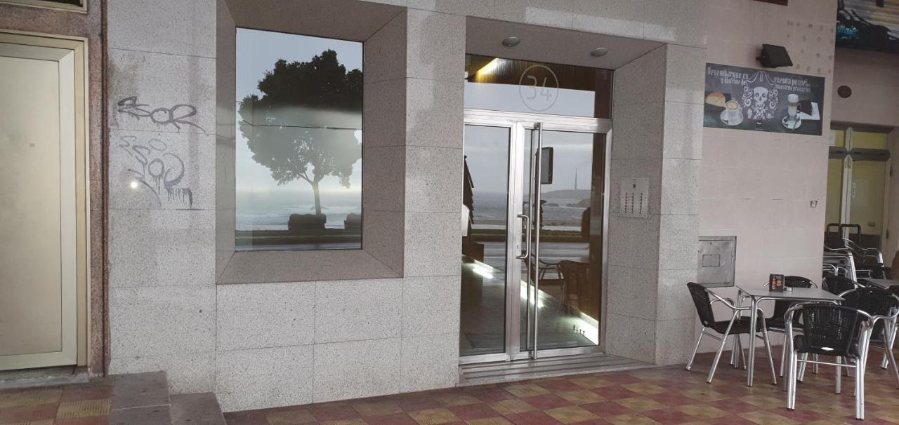 Vivienda Con Increibles Vistas A La Playa De Riazor Apartment Ла Коруня Екстериор снимка