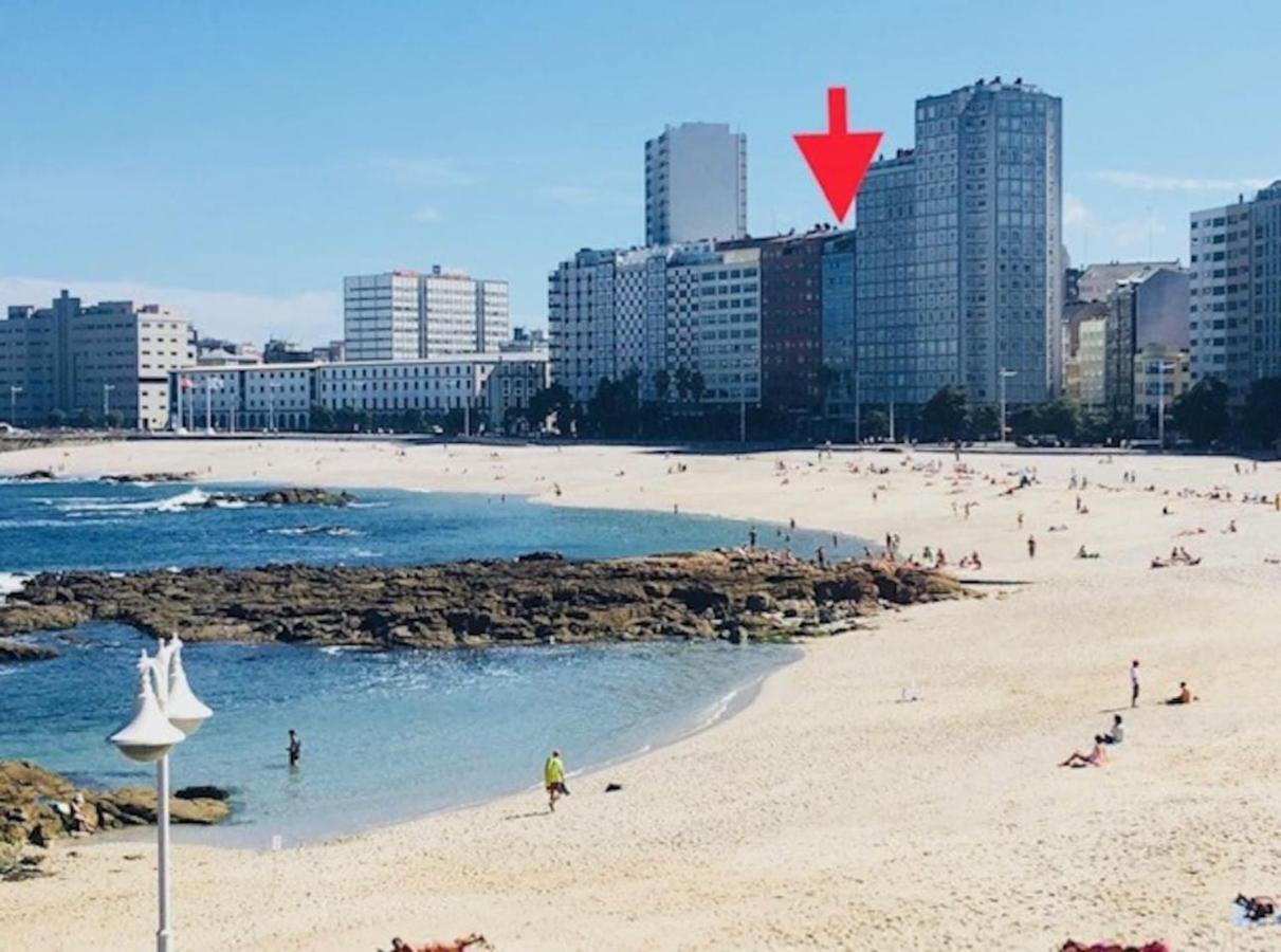 Vivienda Con Increibles Vistas A La Playa De Riazor Apartment Ла Коруня Екстериор снимка