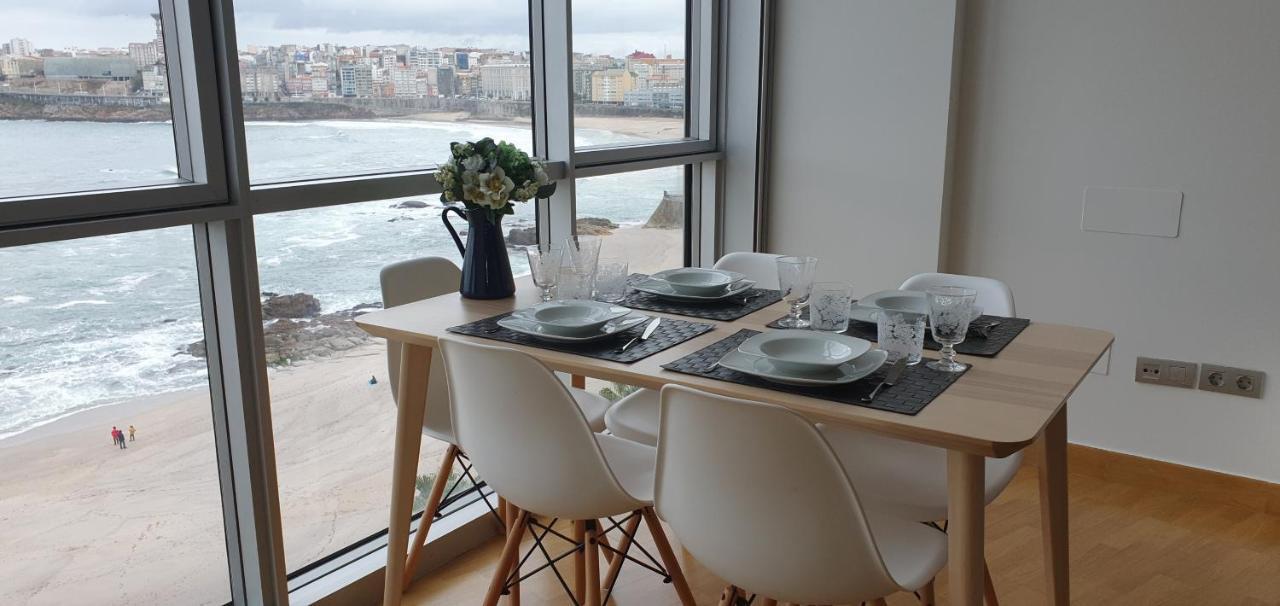 Vivienda Con Increibles Vistas A La Playa De Riazor Apartment Ла Коруня Екстериор снимка