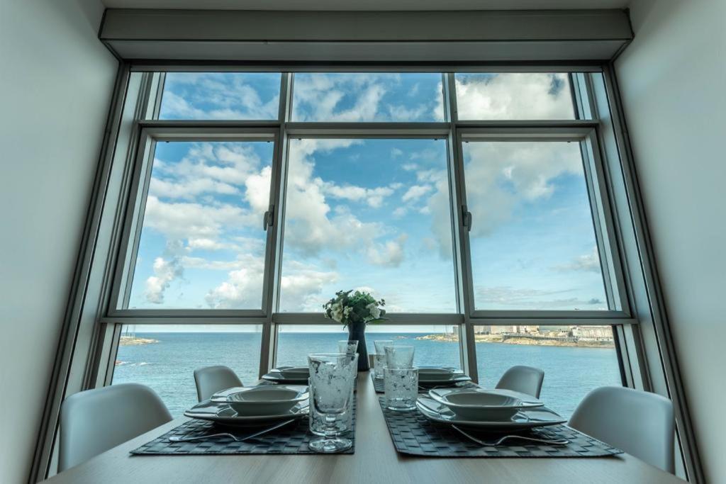 Vivienda Con Increibles Vistas A La Playa De Riazor Apartment Ла Коруня Екстериор снимка